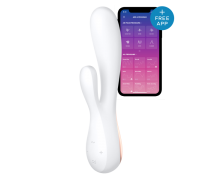 Вибромассажер кролик SATISFYER MONOFLEX WHITE