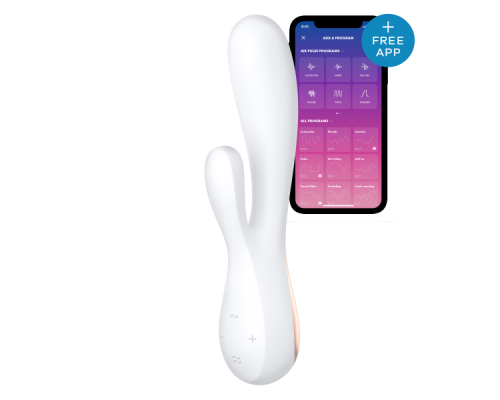 Вибромассажер кролик SATISFYER MONOFLEX WHITE