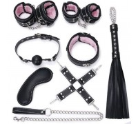 Набор для БДСМ игр Bondage Black and Pink Set