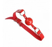 Кляп из экокожи Loveshop BREATHABLE BALL GAG RED