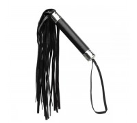  Плетка из экокожи FLOGGER METAL BLACK