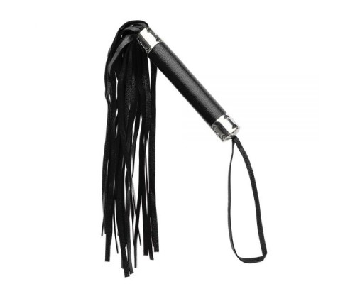  Плетка из экокожи FLOGGER METAL BLACK