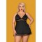 Cорочка Obsessive Lolitte babydoll & thong black XXL