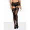 Чулки черные Obsessive Contica stockings L/XL