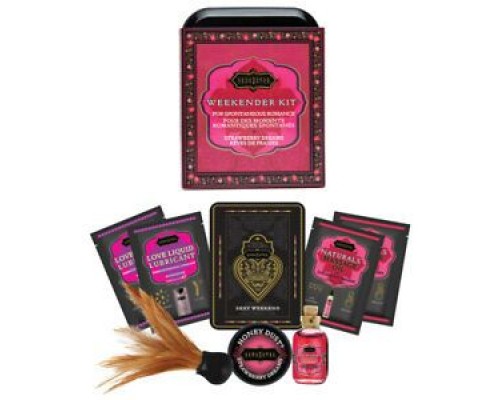 Мини набор интимной косметики Kama Sutra Weekender Kit, Клубничные мечты