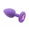 Анальная пробка Purple Silicone Light Violet, S