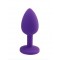 Анальная пробка Purple Silicone Light Violet, S