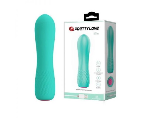 Мини вибромассажер Pretty Love ELFIN USB , Mint