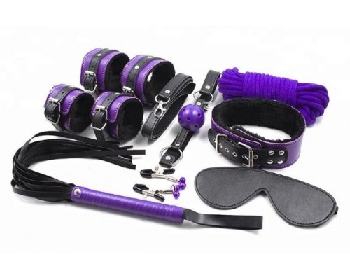 Набор BDSM Set Defiant, Black&Purple