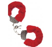 Наручники с мехом MAI No.38 METAL FURRY HANDCUFFS RED