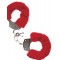 Наручники с мехом MAI No.38 METAL FURRY HANDCUFFS RED