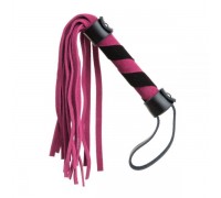 Плетка из замши мини FLOGGER BLACK/PINK