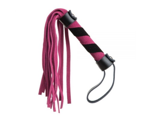 Плетка из замши мини FLOGGER BLACK/PINK