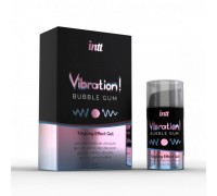 Жидкий вибратор для двоих Intt Vibration со вкусом Bubble gum, 15 мл