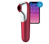 Вакуумный клиторальный стимулятор SATISFYER DUAL LOVE RED