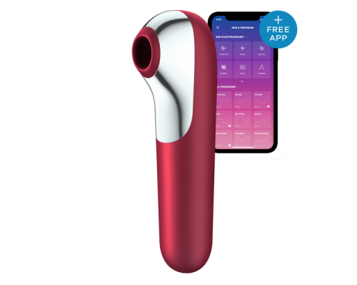 Вакуумный клиторальный стимулятор SATISFYER DUAL LOVE RED