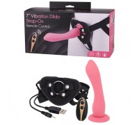 Страпон женский с пультом управления Seven Creations DILDO STRAP-ON PINK