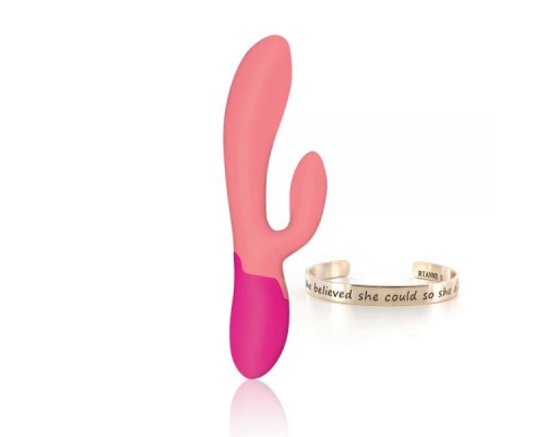 Вибратор RIANNE S ESSENTIALS - XENA RABBIT VIBRATOR CORAL & FRENCH