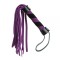  Плетка из замши мини FLOGGER BLACK/PURPLE