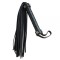  Плетка из экокожи c узкими хвостами FLOGGER BLACK