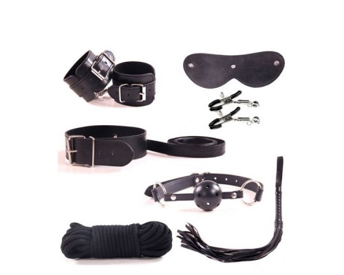 Набор для БДСМ игр Restraints Slaves Set, Black