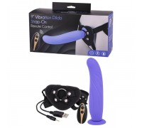 Страпон женский с пультом управления Seven Creations DILDO STRAP-ON PURPLE