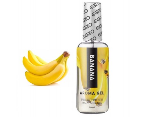 Съедобный гель-лубрикант EGZO AROMA GEL - Banana, 50 мл