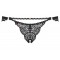 Стринги Obsessive Mixty crotchless panties black L/XL