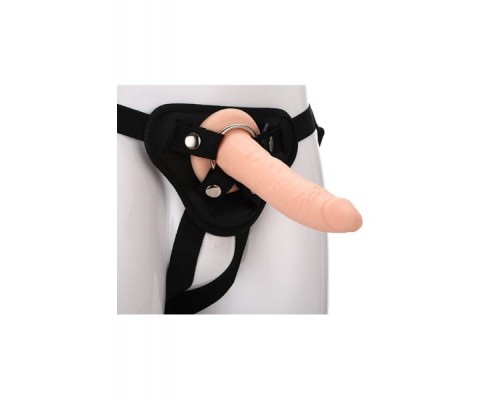 Реалистичный страпон REALSTUFF STRAP ON REAL DILDO