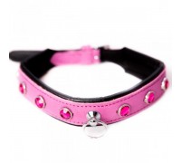 Ошейник Leather Jewel, Pink