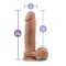 Фаллоимитатор с двойной плотностью AU NATUREL 9.5INCH DILDO MOCHA