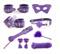 Набор для БДСМ игр Bondage Restraints Set, Purple