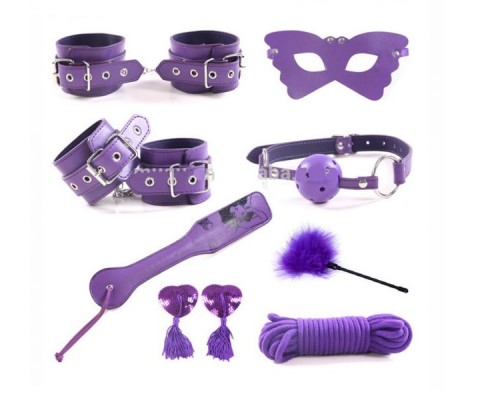 Набор для БДСМ игр Bondage Restraints Set, Purple