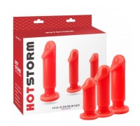 Набор анальных пробок Anal Slim Dildo Kit Storm, Red