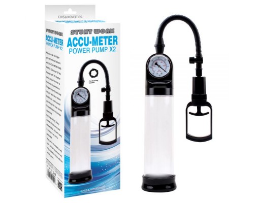 Вакуумная помпа с манометром Chisa Accu-Meter Power Pump X2