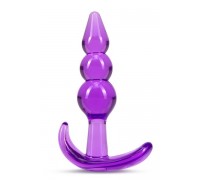 Анальный плаг B YOURS TRIPLE BEAD ANAL PLUG PURPLE