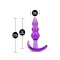 Анальный плаг B YOURS TRIPLE BEAD ANAL PLUG PURPLE