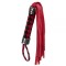  Плетка из замши ромб FLOGGER BLACK/RED