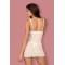 Сорочка Obsessive 853-CHE-2 chemise & thong white S/M