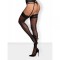 Чулки Obsessive Laluna stockings black L/XL