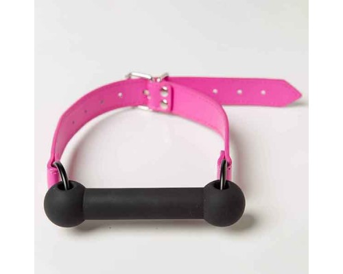 Кляп Silicone Luxury Fetish, Pink & Black