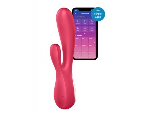 Вибромассажер кролик SATISFYER MONOFLEX RED