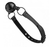 Кляп из экокожи Loveshop BREATHABLE BALL GAG BLACK