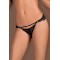 Стринги Obsessive Mixty crotchless panties black S/M