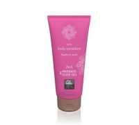 Лубрикант и массажное масло 2 в 1 Massage-& Glide gel 2in1 Raspberry scent,200 мл