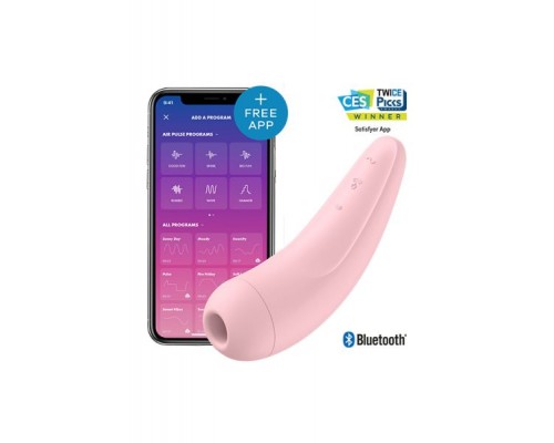 Бесконтактный стимулятор клитора SATISFYER CURVY2+ PINK