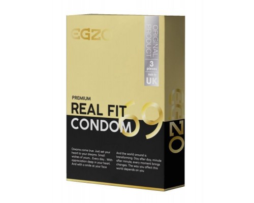 Анатомические презервативы EGZO "Real fit"