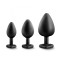 Набор анальных пробок LUXE BLING PLUGS TRAINING KIT BLACK