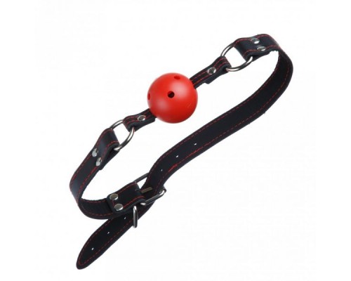 Кляп Loveshop BREATHABLE BALL GAG BLACK/RED