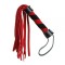  Плетка из замши мини FLOGGER BLACK/RED